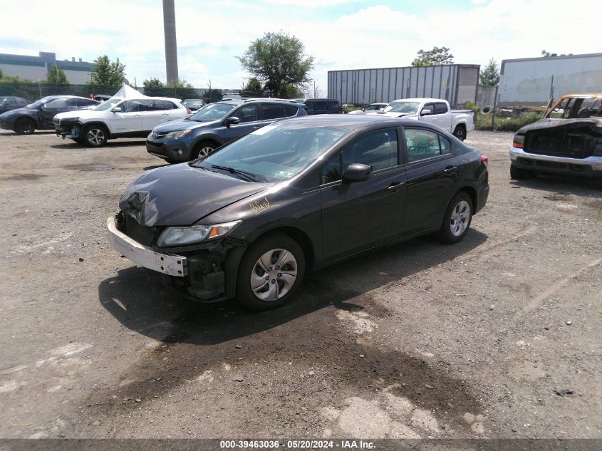 2013 Honda Civic Lx VIN: 19XFB2F58DE219742 Lot: 39463036