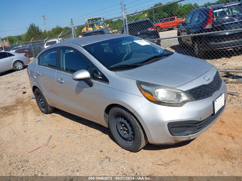 2013 Kia Rio Lx VIN: KNADM4A34D6243848 Lot: 39463072