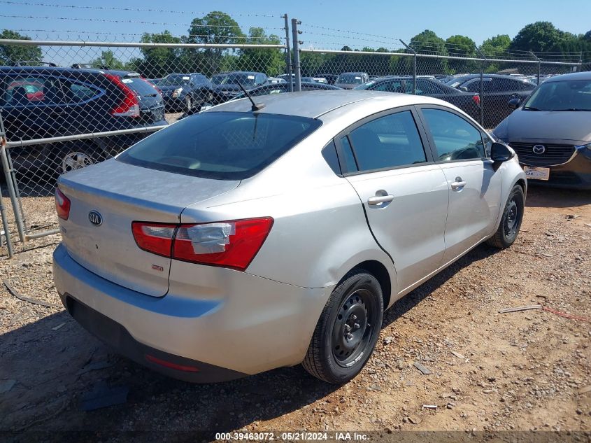 2013 Kia Rio Lx VIN: KNADM4A34D6243848 Lot: 39463072