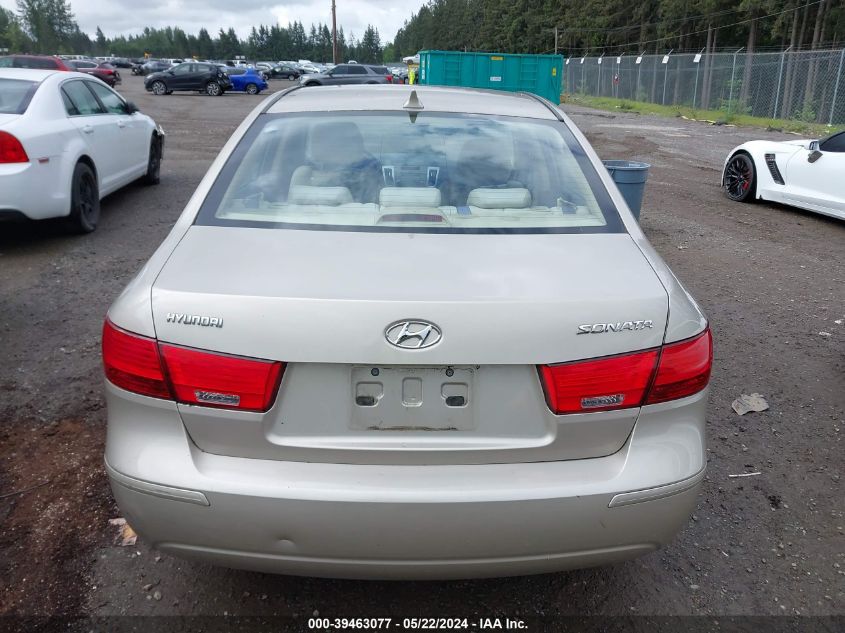 2009 Hyundai Sonata Gls VIN: 5NPET46C39H427839 Lot: 39463077