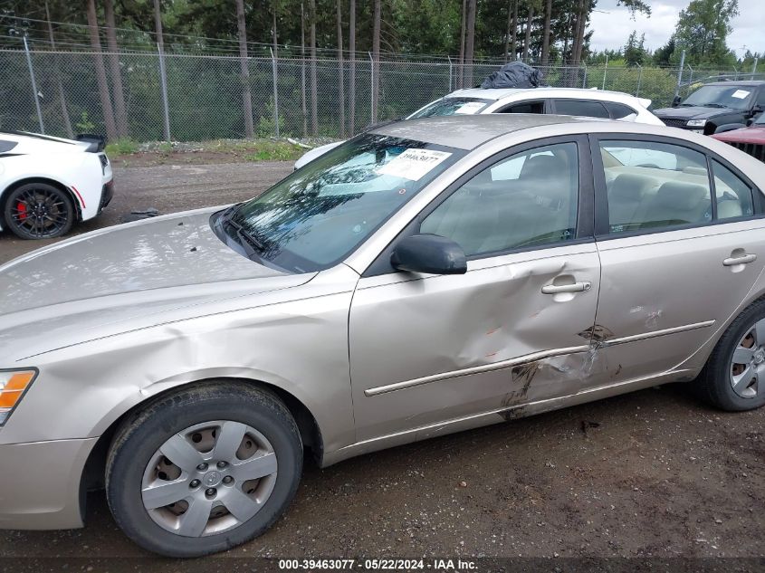 2009 Hyundai Sonata Gls VIN: 5NPET46C39H427839 Lot: 39463077