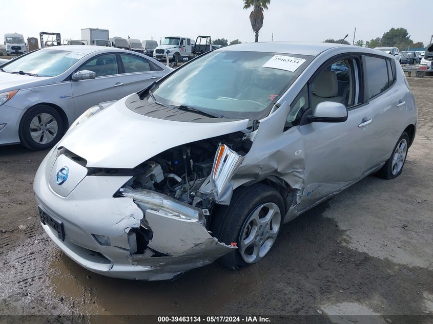 2012 Nissan Leaf Sl VIN: JN1AZ0CP0CT022234 Lot: 39463134