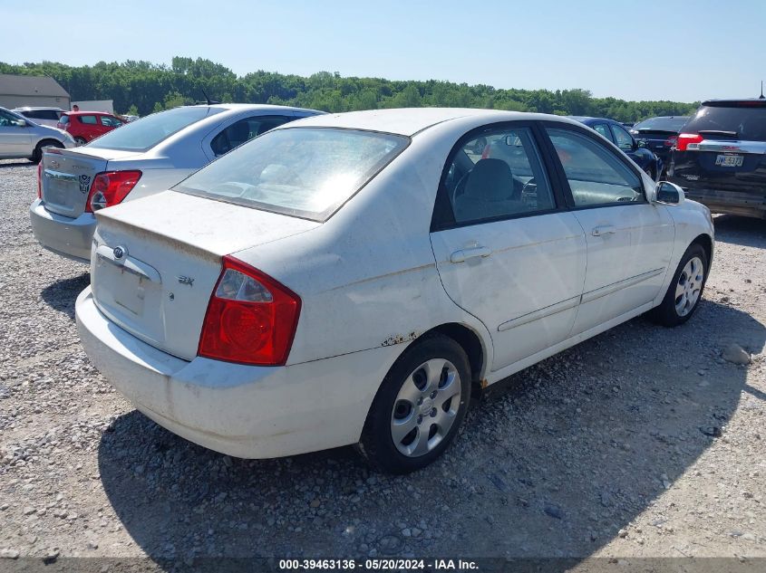 2006 Kia Spectra Ex/Lx/Sx VIN: KNAFE121565289862 Lot: 39463136