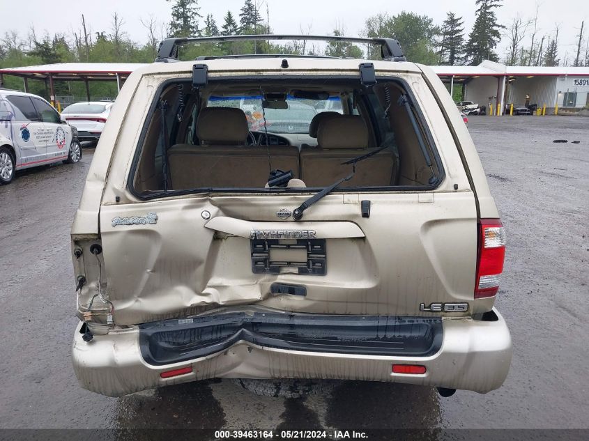 2001 Nissan Pathfinder Le VIN: JN8DR07Y11W516597 Lot: 39463164