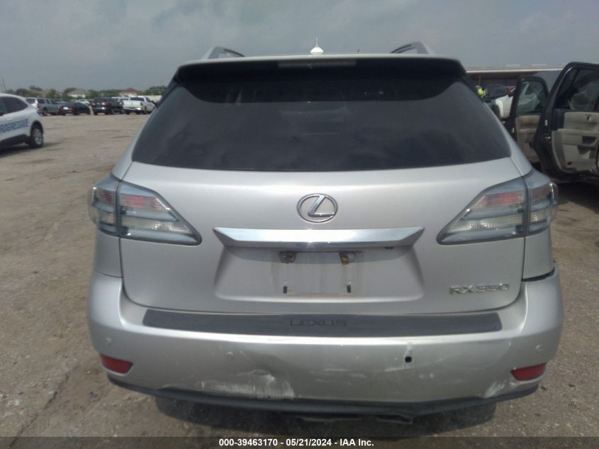 2012 Lexus Rx 350 VIN: 2T2ZK1BA0CC080791 Lot: 39463170