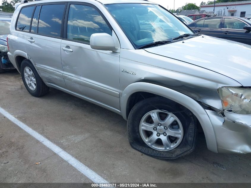 2003 Toyota Highlander Limited V6 VIN: JTEGF21A730075746 Lot: 39463171