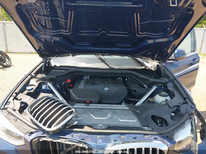 2019 BMW X3 xDrive30I VIN: 5UXTR9C53KLE14536 Lot: 39463193