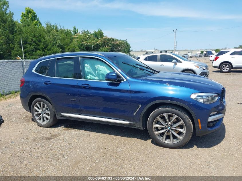 2019 BMW X3 xDrive30I VIN: 5UXTR9C53KLE14536 Lot: 39463193