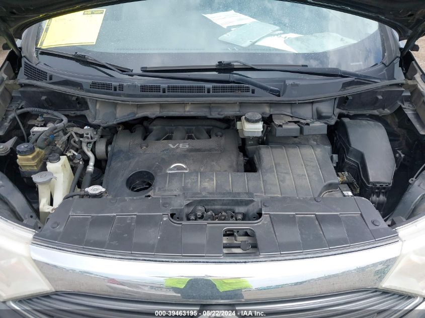 2012 Nissan Quest Sl VIN: JN8AE2KP7C9034873 Lot: 39463195