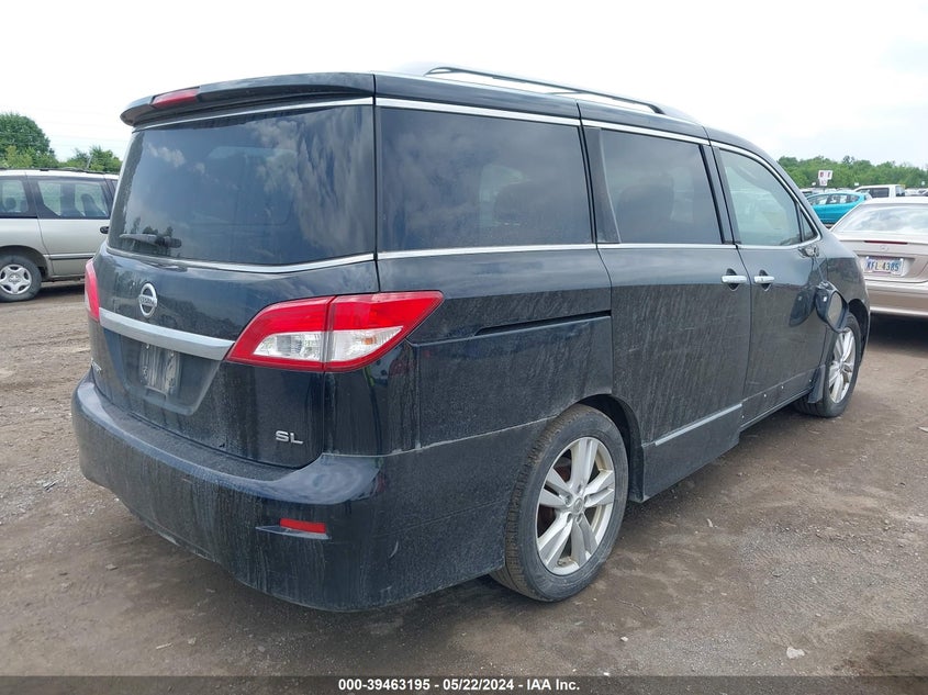 2012 Nissan Quest Sl VIN: JN8AE2KP7C9034873 Lot: 39463195