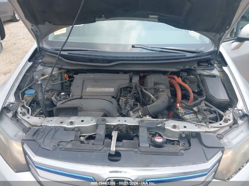 2012 Honda Civic Hybrid VIN: JHMFB4F30CS007129 Lot: 39463205