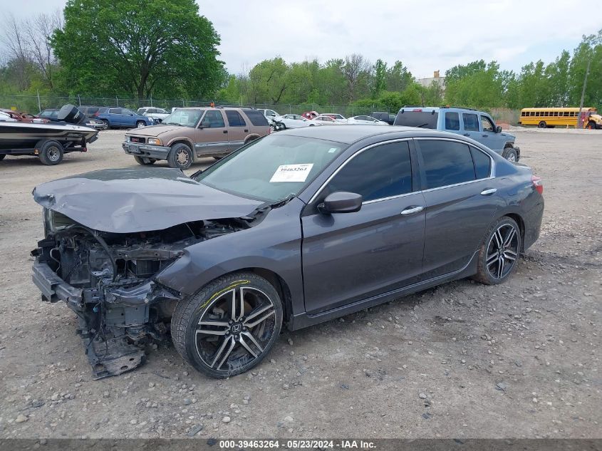 2016 Honda Accord Sport VIN: 1HGCR2F5XGA111503 Lot: 39463264