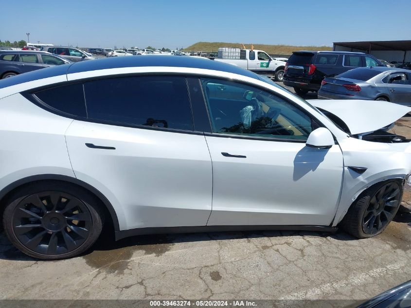 2021 Tesla Model Y Long Range Dual Motor All-Wheel Drive VIN: 5YJYGAEE6MF218430 Lot: 39463274