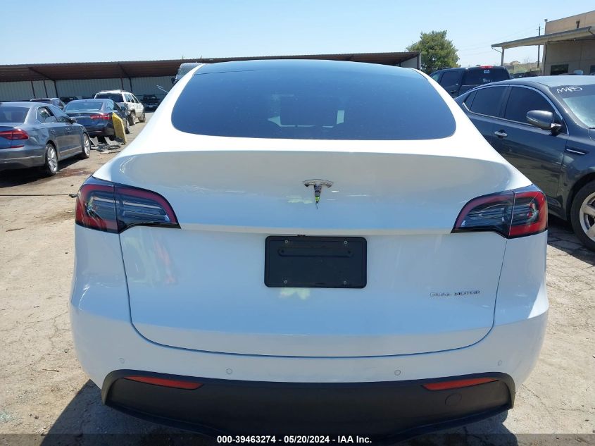 2021 Tesla Model Y Long Range Dual Motor All-Wheel Drive VIN: 5YJYGAEE6MF218430 Lot: 39463274