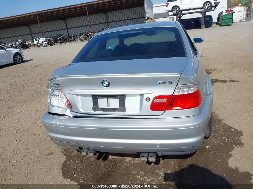 2003 BMW M3 VIN: WBSBL93433JR24488 Lot: 39463300