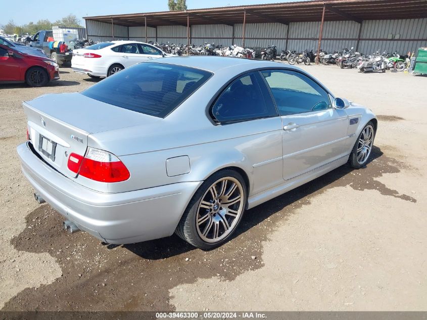 2003 BMW M3 VIN: WBSBL93433JR24488 Lot: 39463300