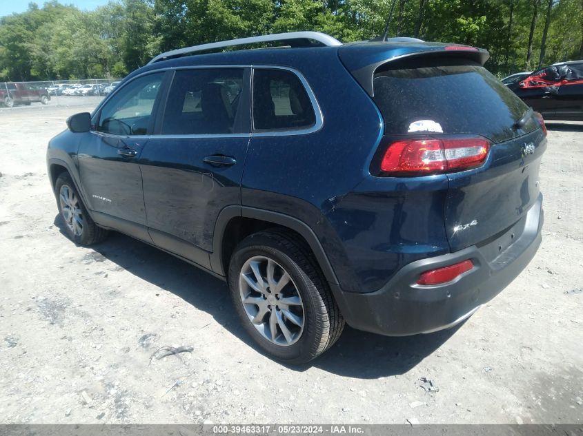 2018 Jeep Cherokee Limited 4X4 VIN: 1C4PJMDBXJD603742 Lot: 39463317