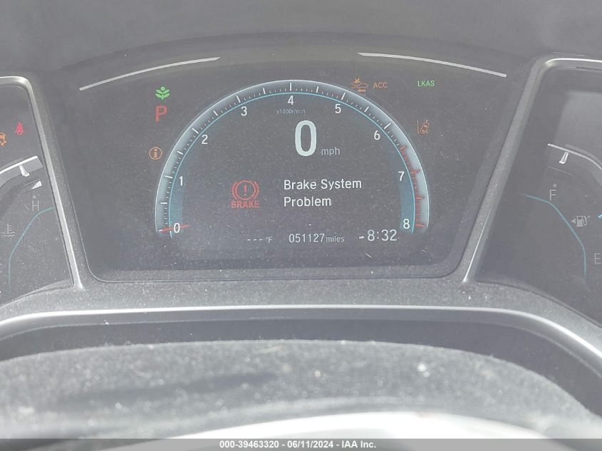 2019 Honda Civic Ex VIN: 2HGFC3B31KH356449 Lot: 39463320