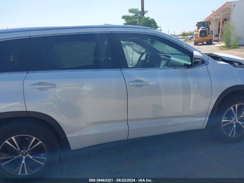 2016 Toyota Highlander Xle V6 VIN: 5TDJKRFH5GS338257 Lot: 39463321