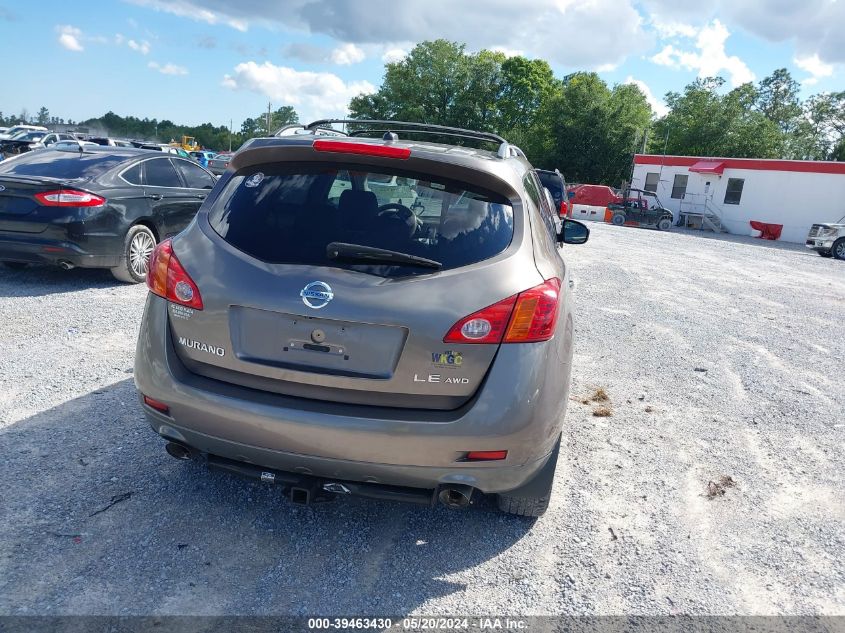 2009 Nissan Murano Le VIN: JN8AZ18W69W110641 Lot: 39463430
