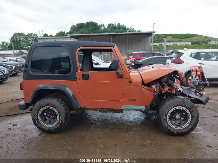 2000 Jeep Wrangler Se VIN: 1J4FA29P9YP802613 Lot: 39463548