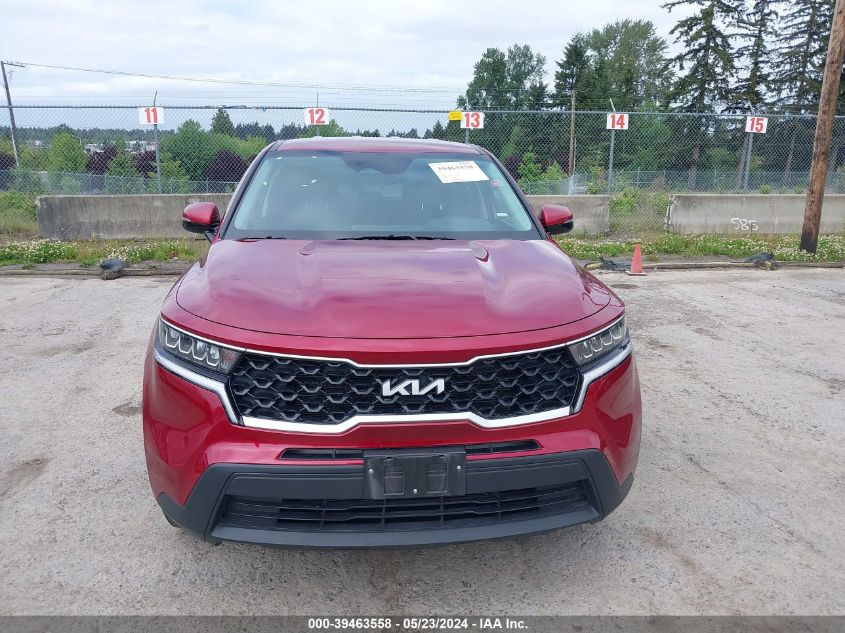 2023 Kia Sorento Lx VIN: 5XYRGDLC6PG185014 Lot: 39463558