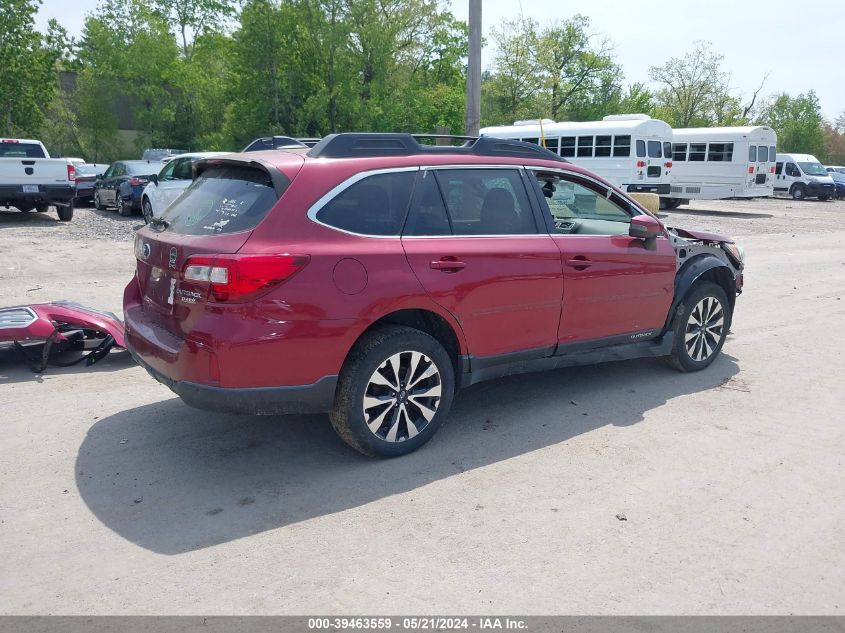 2017 Subaru Outback 2.5I Limited VIN: 4S4BSANCXH3216133 Lot: 39463559