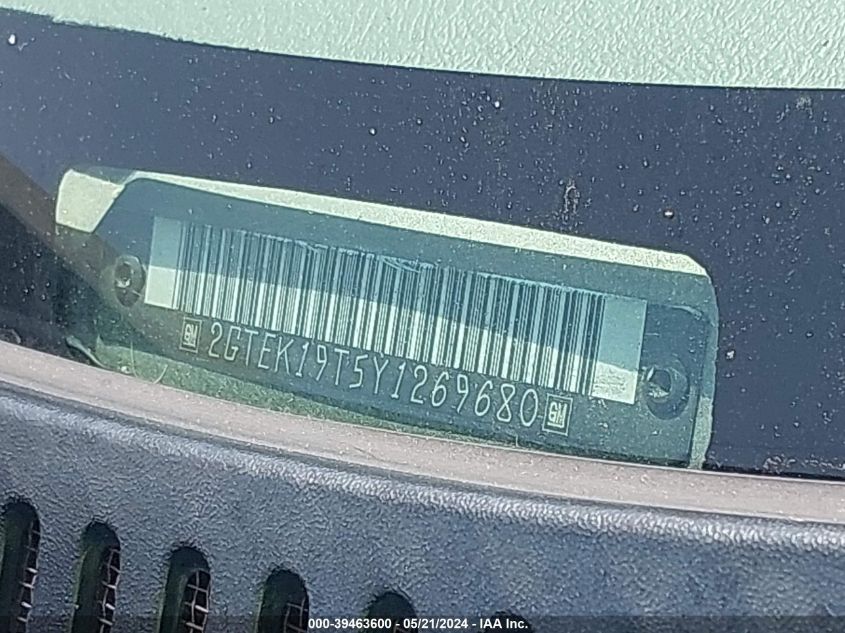 2000 GMC Sierra 1500 Sle VIN: 2GTEK19T5Y1269680 Lot: 39463600