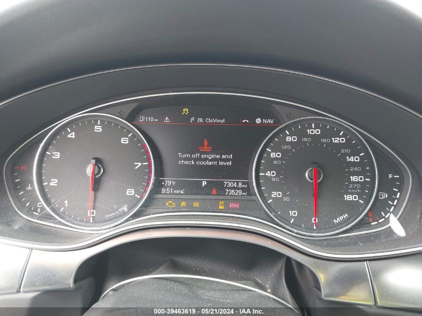 2013 Audi A7 3.0T Premium VIN: WAU3GAFC4DN114847 Lot: 39463619