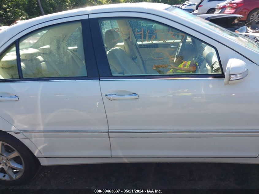 2007 Mercedes-Benz C 280 Luxury 4Matic VIN: WDBRF92H97F851507 Lot: 39463637