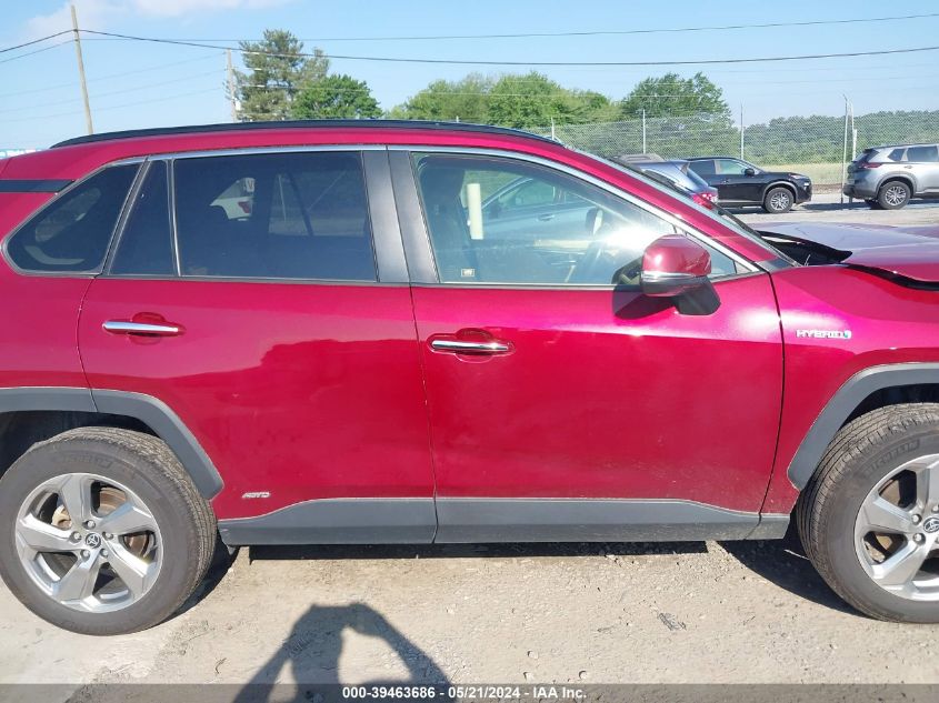 2021 Toyota Rav4 Limited Hybrid VIN: JTMD6RFV8MD042292 Lot: 39463686
