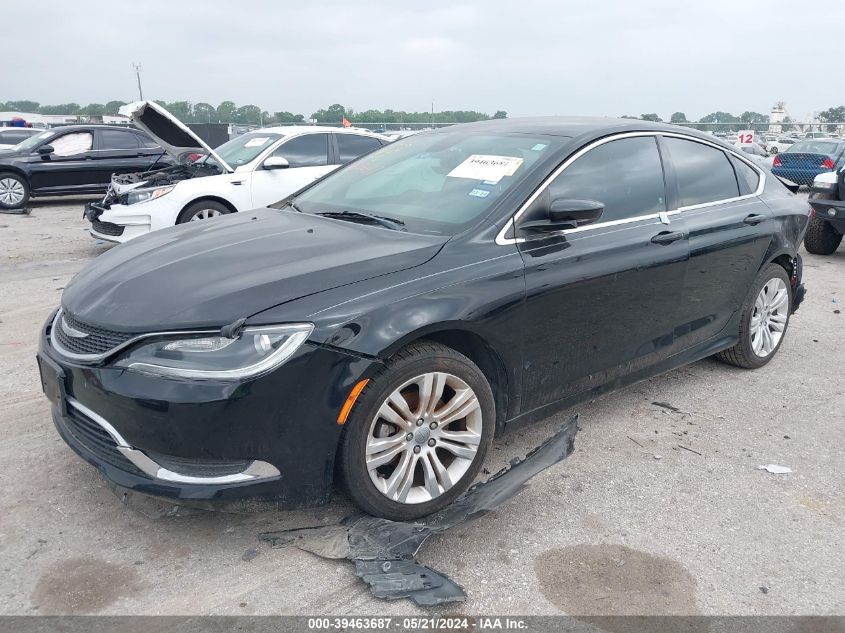 2015 Chrysler 200 Limited VIN: 1C3CCCABXFN635698 Lot: 39463687