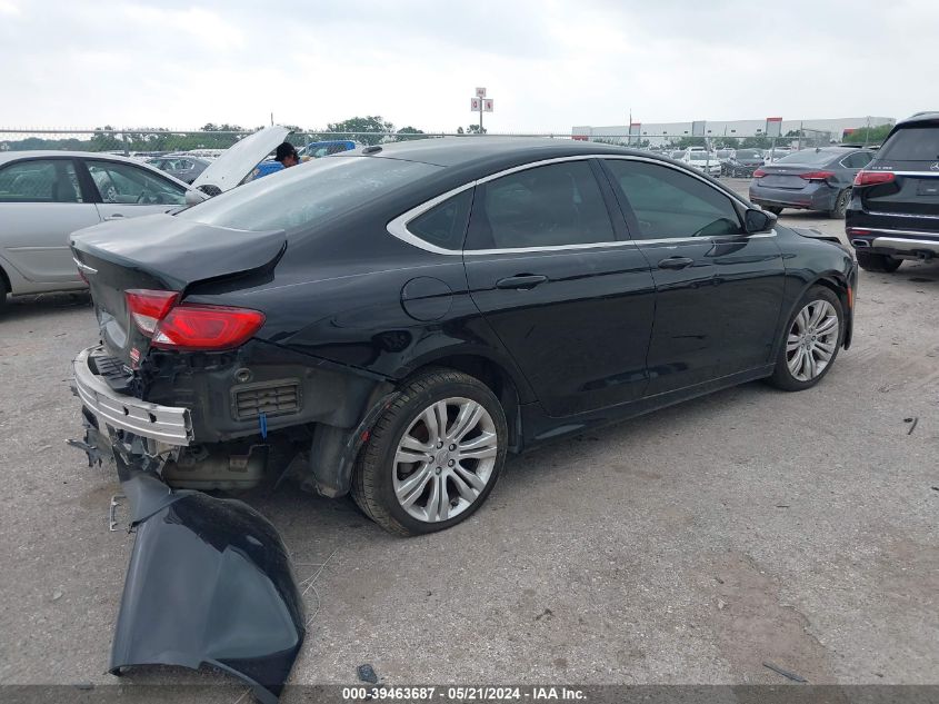 2015 Chrysler 200 Limited VIN: 1C3CCCABXFN635698 Lot: 39463687