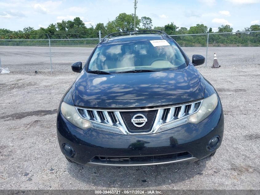 2010 Nissan Murano Sl VIN: JN8AZ1MU5AW021362 Lot: 39463721