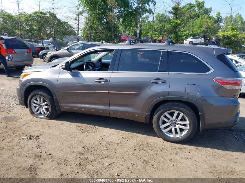 2016 Toyota Highlander Le VIN: 5TDZARFH6GS022081 Lot: 39463760