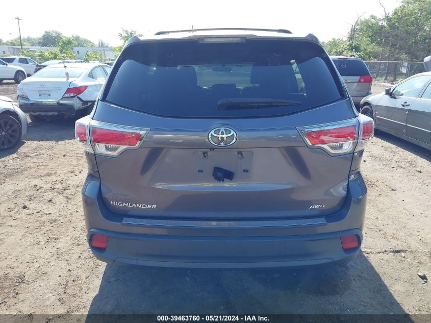 2016 Toyota Highlander Le VIN: 5TDZARFH6GS022081 Lot: 39463760