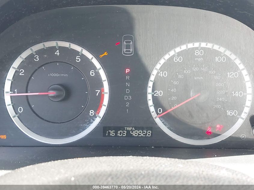 2009 Honda Accord 2.4 Lx-P VIN: 1HGCP264X9A078938 Lot: 39463770