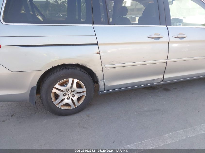 2006 Honda Odyssey Ex VIN: 5FNRL38476B075926 Lot: 39463782