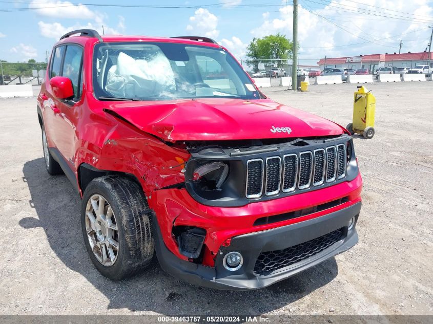 2019 Jeep Renegade Latitude Fwd VIN: ZACNJABB4KPK87487 Lot: 39463787