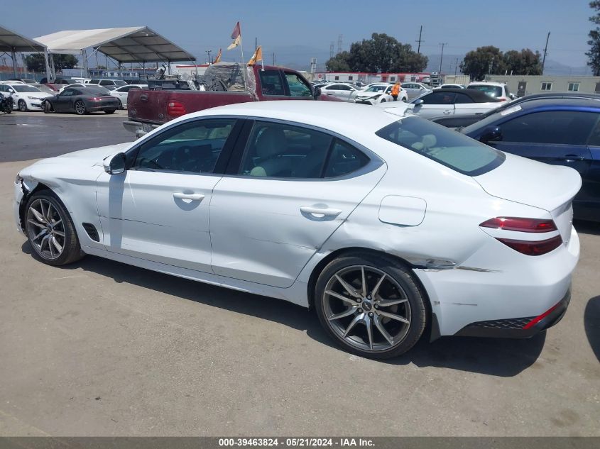 2023 Genesis G70 2.0T Awd VIN: KMTG34TA2PU130092 Lot: 39463824