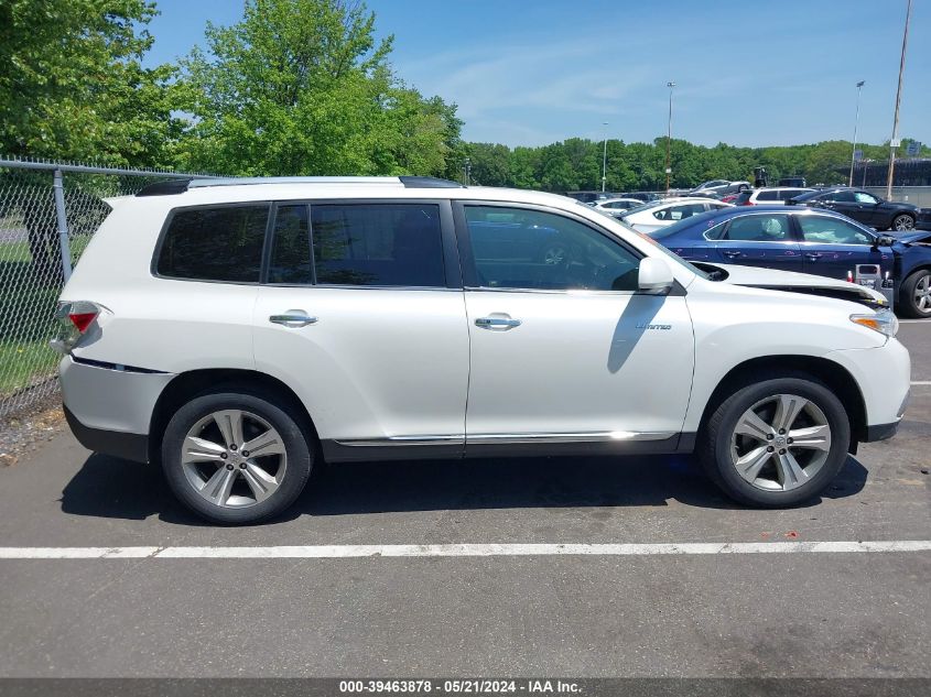 2013 Toyota Highlander Limited VIN: 5TDDK3EH0DS196004 Lot: 39463878