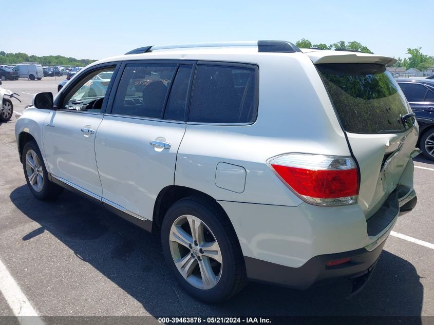 2013 Toyota Highlander Limited VIN: 5TDDK3EH0DS196004 Lot: 39463878