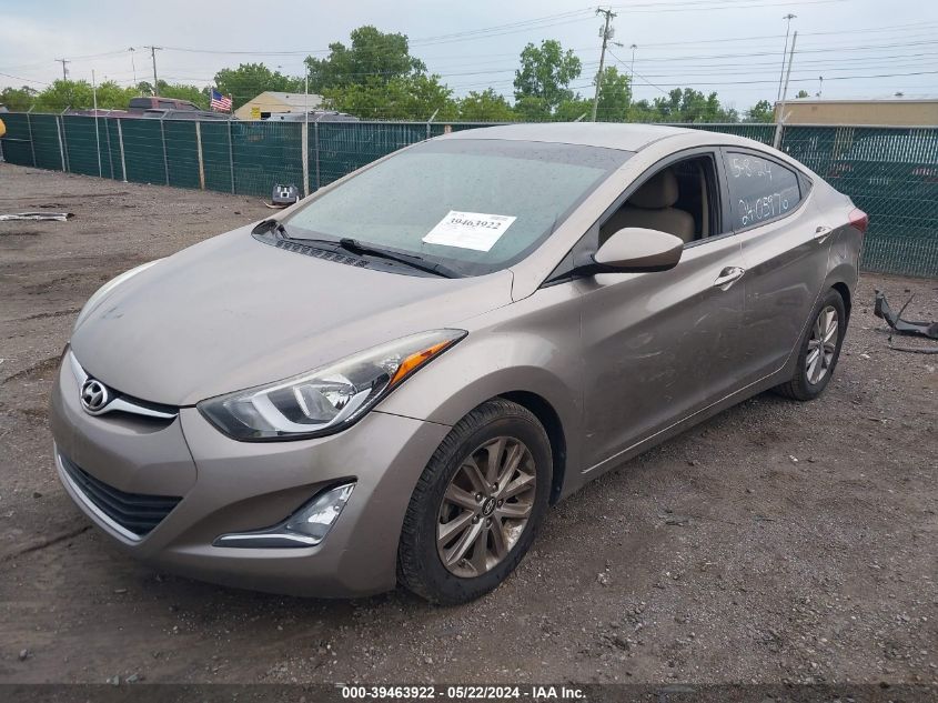 2014 Hyundai Elantra Se VIN: 5NPDH4AE3EH493291 Lot: 39463922