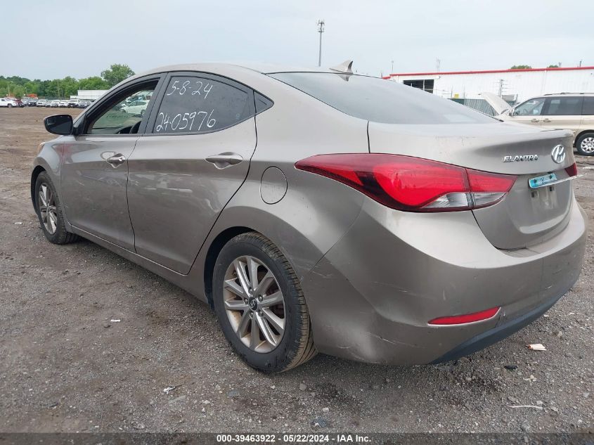 2014 Hyundai Elantra Se VIN: 5NPDH4AE3EH493291 Lot: 39463922