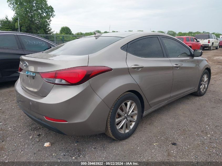 2014 Hyundai Elantra Se VIN: 5NPDH4AE3EH493291 Lot: 39463922