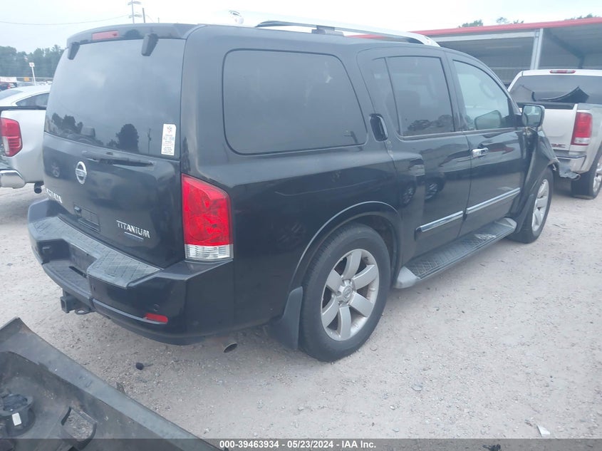 2010 Nissan Armada Titanium VIN: 5N1BA0ND1AN611978 Lot: 39463934