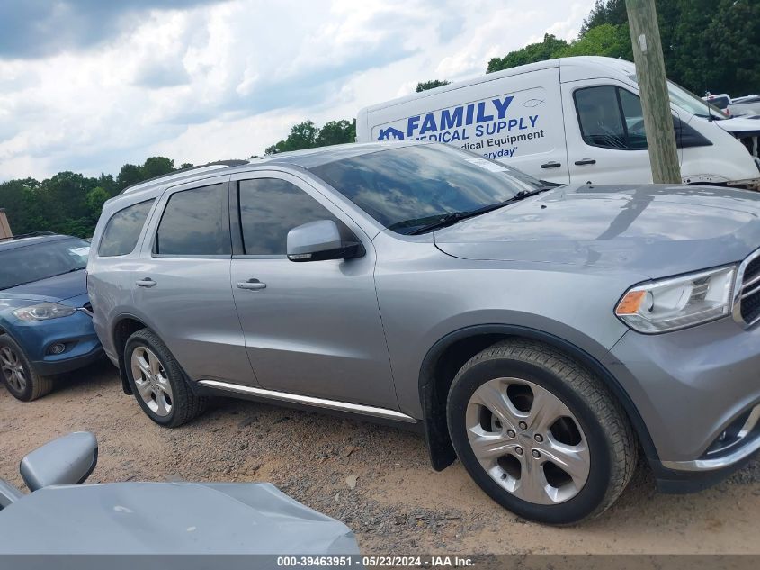 2014 Dodge Durango Limited VIN: 1C4RDJDG7EC595296 Lot: 39463951