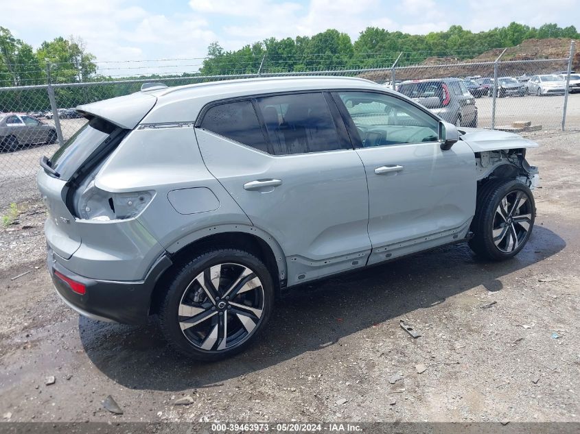 2024 Volvo Xc40 B5 Plus Bright Theme VIN: YV4L12UE1R2201805 Lot: 39463973