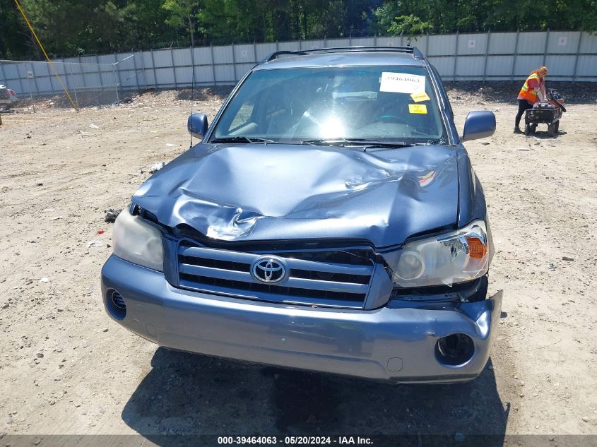 2006 Toyota Highlander V6 VIN: JTEEP21A360150029 Lot: 39464063