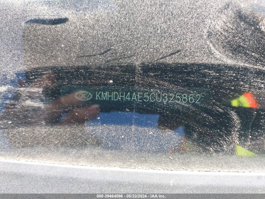 2012 Hyundai Elantra Gls (Ulsan Plant) VIN: KMHDH4AE5CU325862 Lot: 39464086